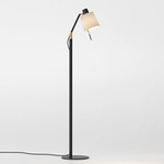 Edward Floor Lamp - Matte Black / Putty Fabric