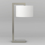 Ravello Table Lamp - Matte Nickel / White