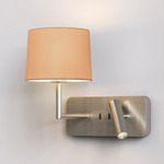Side By Side Wall Sconce - Matte Nickel / Oyster