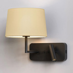 Side By Side Wall Sconce - Matte Black / Putty