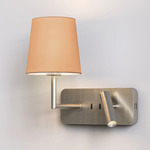 Side By Side Wall Sconce - Matte Nickel / Oyster
