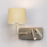Side By Side Wall Sconce - Matte Nickel / Putty