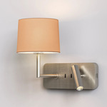 Side By Side Wall Sconce - Matte Nickel / Oyster