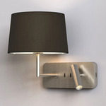 Side By Side Wall Sconce - Matte Nickel / Black