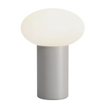 Zeppo Portable Table Lamp - Pebble Grey / White