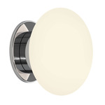 Zeppo Wall Sconce - Polished Chrome / Opal