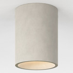 Kos Coastal Outdoor Ceiling Light - Matte Concrete