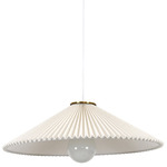 Amore Pendant - Aged Brass / White Linen / White Linen