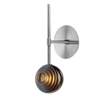 Dark & Bright Star Wall Sconce - Brushed Silver / Cigar