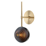 Dark & Bright Star Wall Sconce - Brushed Gold / Cigar