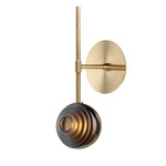 Dark & Bright Star Wall Sconce - Brushed Gold / Cigar
