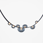 Dew Drops Pendant - Black / Smoke Metalized