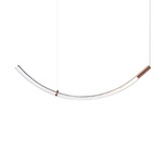 Flare Pendant - Brushed Bronze / Spiral White
