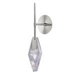 Fragments Wall Sconce - Brushed Silver / White Fragmentglass