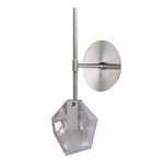 Fragments Wall Sconce - Brushed Silver / White Fragmentglass