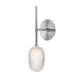 Metamorphosis Wall Sconce - Brushed Silver / Clear