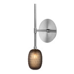 Metamorphosis Wall Sconce - Brushed Silver / Cigar