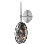 Mussels Wall Sconce - Brushed Silver / Dark Pearl