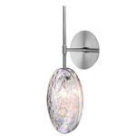 Mussels Wall Sconce - Brushed Silver / Pearl