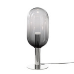 Phenomena Capsule Floor Lamp - Brushed Silver / Smoke Grey