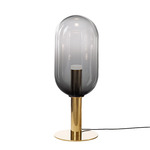 Phenomena Capsule Floor Lamp - Brushed Gold / Smoke Grey
