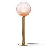 Phenomena Globe Floor Lamp - Brushed Gold / Pink