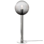 Phenomena Globe Floor Lamp - Brushed Silver / Smoke Grey