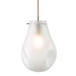 Soap Pendant - Brushed Gold / Frosted