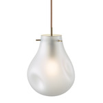 Soap Pendant - Brushed Gold / Frosted