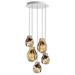 Soap Multi Light Chandelier - Brushed Silver / Gold