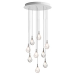 Soap Mini Multi Light Pendant - Anthracite / Frost / Clear