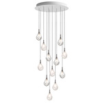 Soap Mini Multi Light Pendant - Anthracite / Frost / Clear