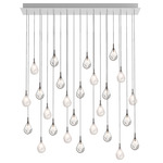 Soap Mini Linear Multi Light Pendant - Anthracite / Frost / Clear