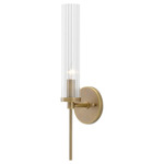 Bellings Wall Sconce - Antique Brass / Clear