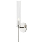 Bellings Wall Sconce - Polished Nickel / Clear