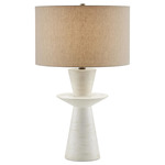 Cantata Table Lamp - Off White / Natural Linen