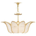 Bebe Chandelier - Contemporary Gold Leaf / Clear