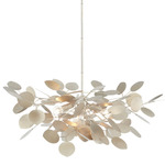 Lunaria Small Pendant - Contemporary Silver Leaf