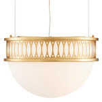 Lola Pendant - Contemporary Gold Leaf / Milk