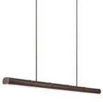 Lyon Linear Chandelier - Bronze Verdigris / Frost