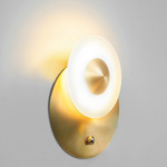 Naboo 1 Wall Sconce - Satin Brass