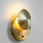 Naboo 1 Wall Sconce - Satin Brass