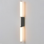 Signal IP44 Double Wall Sconce - Satin Graphite / White