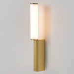 Signal IP44 Wall Sconce - Satin Brass / White