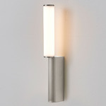 Signal IP44 Wall Sconce - Satin Nickel / White