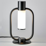 Storm Table Lamp - Satin Graphite / White