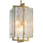 Solara Pendant - Vintage Brass / Clear