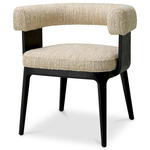 Dubois Dining Chair - Black / Bouclé Sonata Cream
