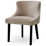 Chavelle Dining Chair - Black / Torrin Natural Velvet