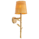 Farini Wall Sconce - Vintage Brass / Rattan